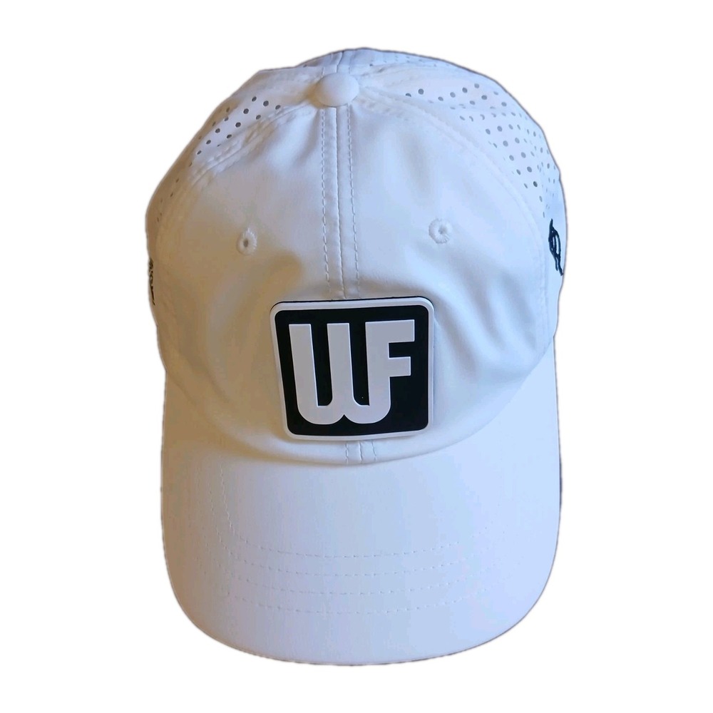 NWOT Wilson‎ WF Performance  Golf Cap -Ford-White Size Ajustable 8.5'-9' #1580